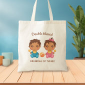 Oma van Twins Baby Boy and Girl Tote Bag