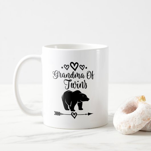 Oma van Twins Cute Beer Koffiemok (Met donut)