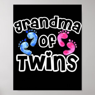 Oma van Twins Funny Quote Gezegde Moederdag Poster
