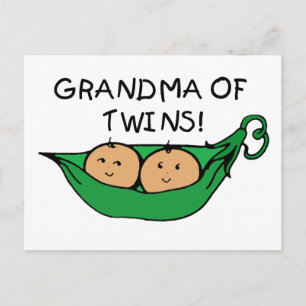 Oma van Twins Pod Briefkaart