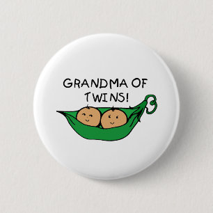 Oma van Twins Pod Ronde Button 5,7 Cm