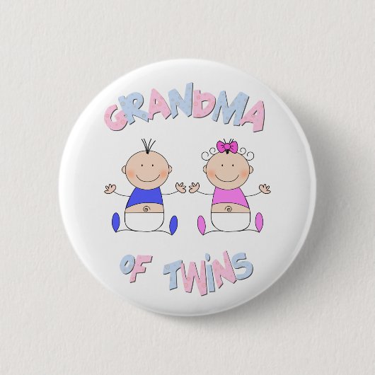 Oma van Twins Ronde Button 5,7 Cm (Voorkant)