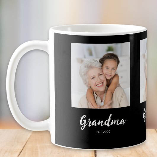 Oma Vastgestelde Script Black 3 Foto Koffiemok