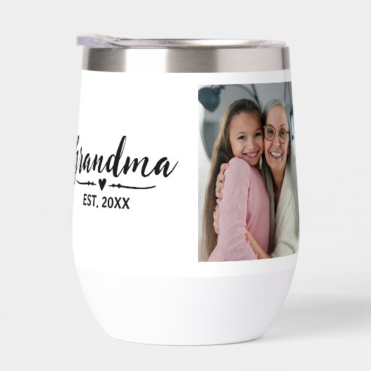 Oma Vastgestelde Zwarte Script Foto (Rechts)
