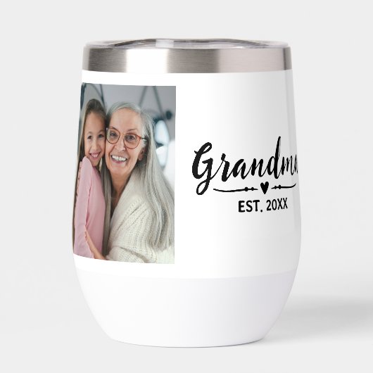 Oma Vastgestelde Zwarte Script Foto (Achterkant)