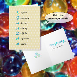 Oma verjaardag appreciatie tekst kaart