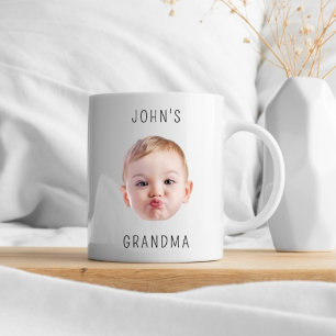 Oma verjaardag, babyface papa cadeau, aangepast ge mok