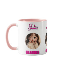 Oma verjaardag, babyface papa cadeau, op maat gema