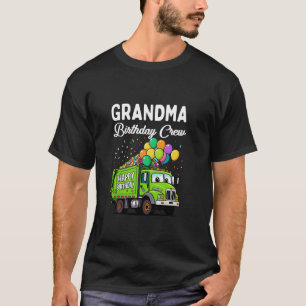 Oma Verjaardag Crew Boy Vuilniswagen Bday Familie T-shirt