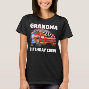 Oma Verjaardag Crew Race Car Nana Racing Car T-shirt