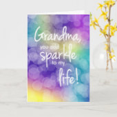 Oma verjaardag, je voegt sprankelende, kleurrijke  kaart (Gele Bloem)