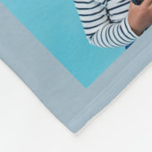 Oma verjaardag kleinkinderen foto collage blauw fleece deken (Hoek)