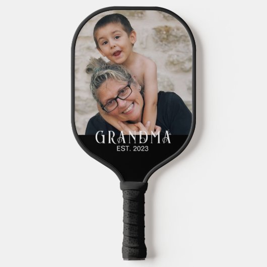 Oma Vestigde Leuke Moderne Foto Pickleball Paddle (Voorkant)