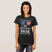 Oma Vierde juli Vrouwen Alle Amerikaanse Gaga T-shirt (Voorkant volledig)