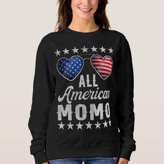 Oma Vierde juli Vrouwen Alle Amerikaanse Momo Trui (Voorkant)