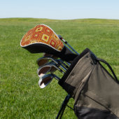 Oma vierkant patroon golfheadcover (Insitu)