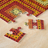 Oma vierkant patroon legpuzzel (Zijkant)