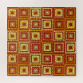 Oma vierkant patroon legpuzzel (Horizontaal)