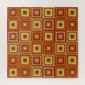 Oma vierkant patroon legpuzzel