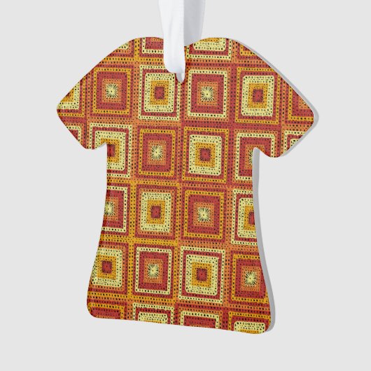 Oma vierkant patroon ornament (voorkant)