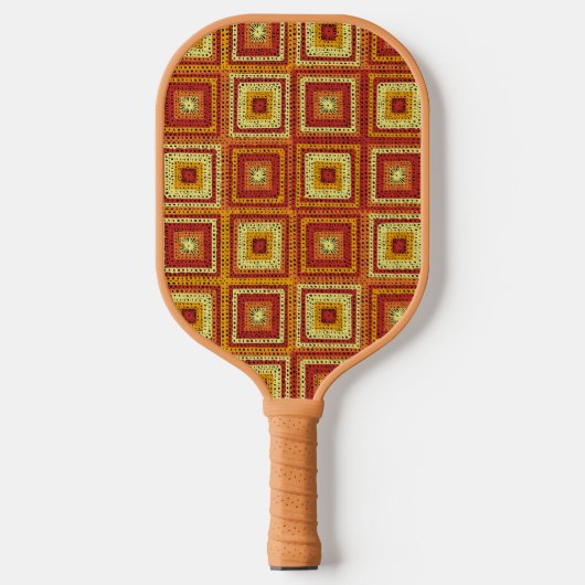 Oma vierkant patroon pickleball paddle (Voorkant)