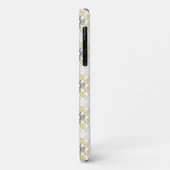 Oma vierkante schets ontwerp geel grijs Case-Mate iPhone case (Achterkant/links)