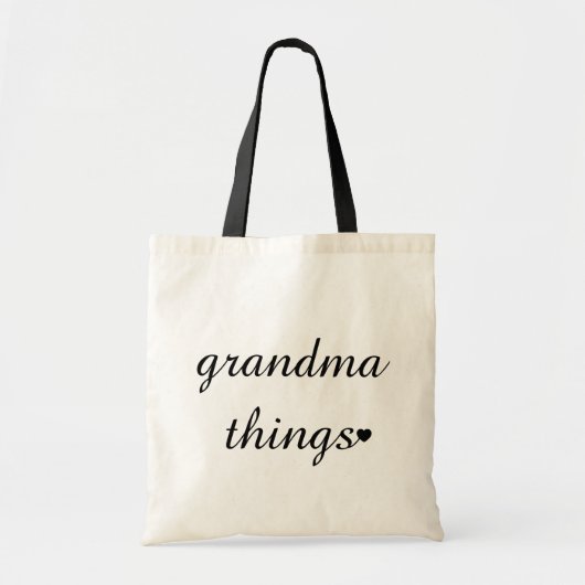 Oma vindt dingen schattig script grappig cadeau tote bag (Voorkant)