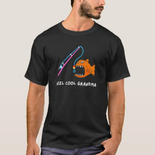 Oma Visvangst Stomme Grap Vissen Humor Zomer Buite T-shirt