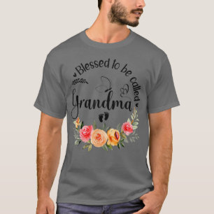Oma vrouwen Floral Decor Gr T-shirt