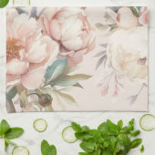 Oma Vrouwen Koken Bakken Waterverf Bloemen Theedoek (Gevouwen)