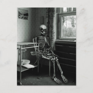 Oma wartet immer noch auf den Arzt Briefkaart