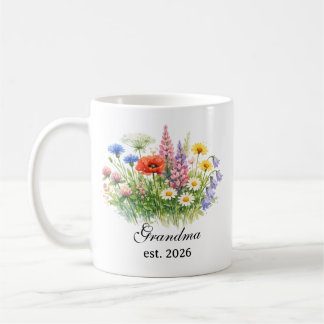 Oma Waterverf Wildflower Koffiemok