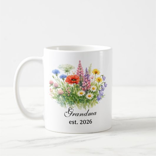 Oma Waterverf Wildflower  Koffiemok (Links)