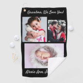 Oma, we houden van je! DIY Berichten & Foto's, Zwa Golfhanddoek (Insitu)