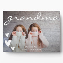 Oma we houden van je gepersonaliseerde foto plaque