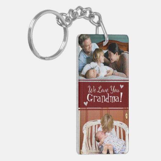 oma We houden van je grootouders dag Sleutelhanger (Voorkant Links)