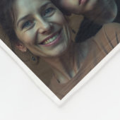 Oma, we houden van je | Moderne hartfotocollage Fleece Deken (Hoek)