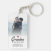 Oma we houden van je Script Custom 2-zijdige foto Sleutelhanger (achterkant)