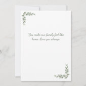 Oma we houden van jou 6 Foto Collage Eucalyptus Kaart (Achterkant)