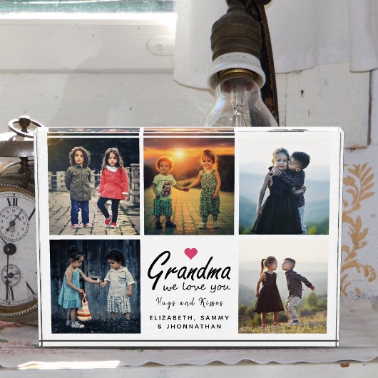 Oma we houden van jou script Modern Aandenken Coll Fotoblokken