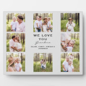 Oma We houden van You Photo Collage Plaque Fotoplaat (Voorkant)