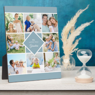 Oma We Love You 8 Fotocollage Plaque Fotoplaat