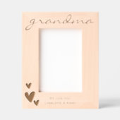 Oma We Love You geëtst Lijst met namen Gegraveerde Lijstjes (Voorkant)