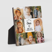 Oma We Love You Hearts Moderne fotocollage Fotoplaat (Voorkant)