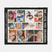 Oma We Love You Kleinkinderen 13 Fotocollage Fleece Deken (Voorkant (Horizontaal))
