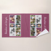 Oma we love you Kleinkinderen 6 Fotocollage Badhanddoek (Badhanddoek)