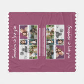 Oma we love you Kleinkinderen 6 Fotocollage Fleece Deken (Voorkant (Horizontaal))