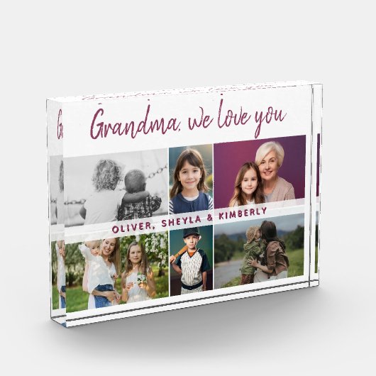 Oma we love you Kleinkinderen 6 Fotocollage Fotoblokken (Links)