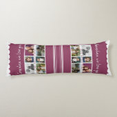 Oma we love you Kleinkinderen 6 Fotocollage Lichaamskussen (Achterkant)