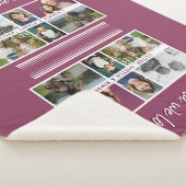 Oma we love you Kleinkinderen 6 Fotocollage Sherpa Deken (3/4)